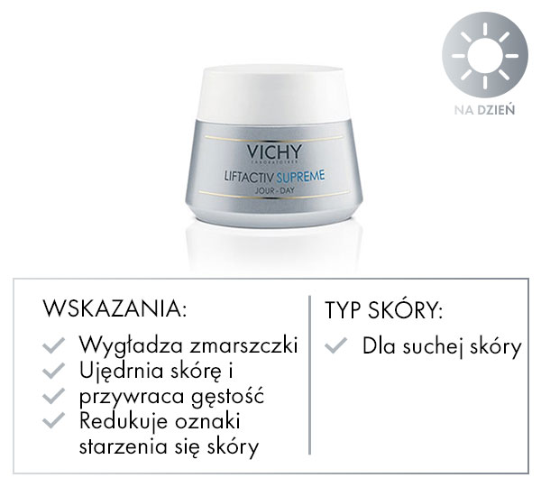 Vichy LIFTACTIV SUPREME pielęgnacja korygująca dzienne starzenie skóry do cery suchej