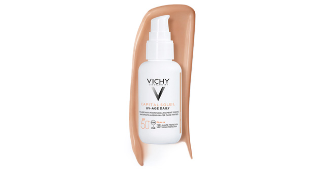 Vichy Capital Soleil UV-Age Daily Tinted Lekki Fluid Koloryzujący przeciw oznakom fotostarzenia SPF 50+